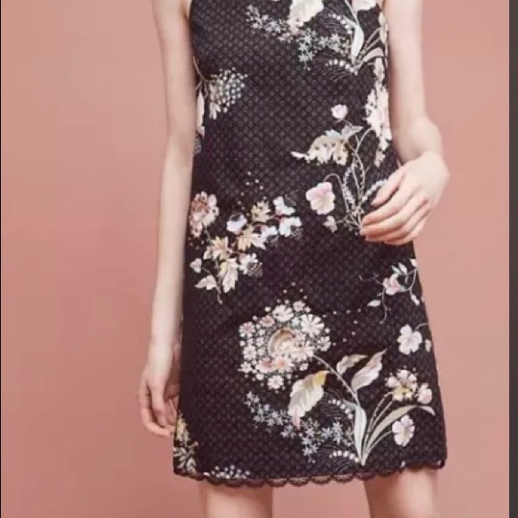 MAEVE FOR ANTHROPOLOGIE | one shoulder floral dress with lace trim - Picture 5 of 8